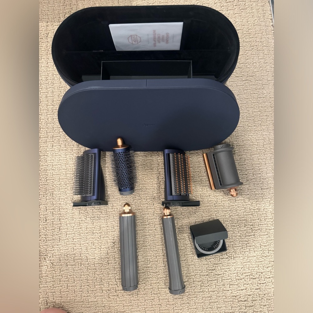Dyson Airwrap Storage Case and Accessories in Prussian Blue/Copper